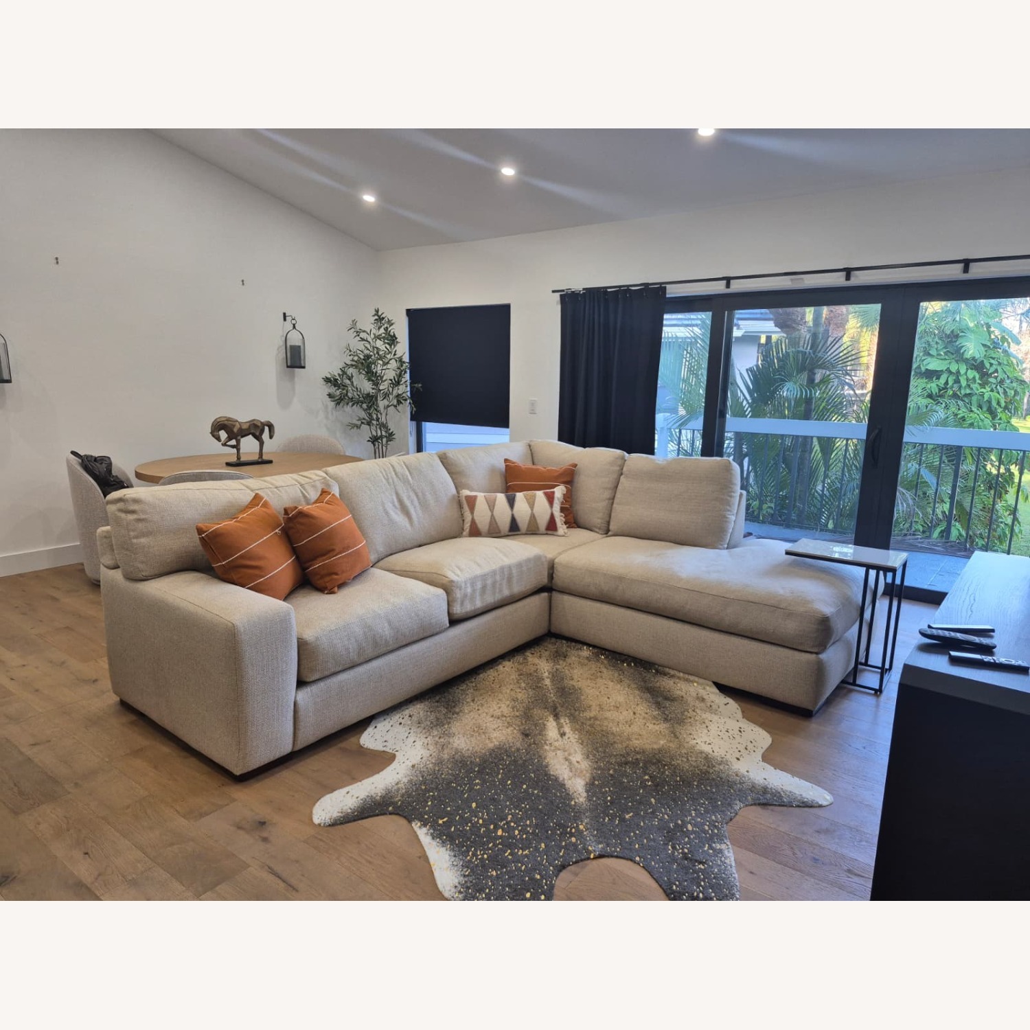 Veronica Khaki Down Right Bumper Sectional - image-1