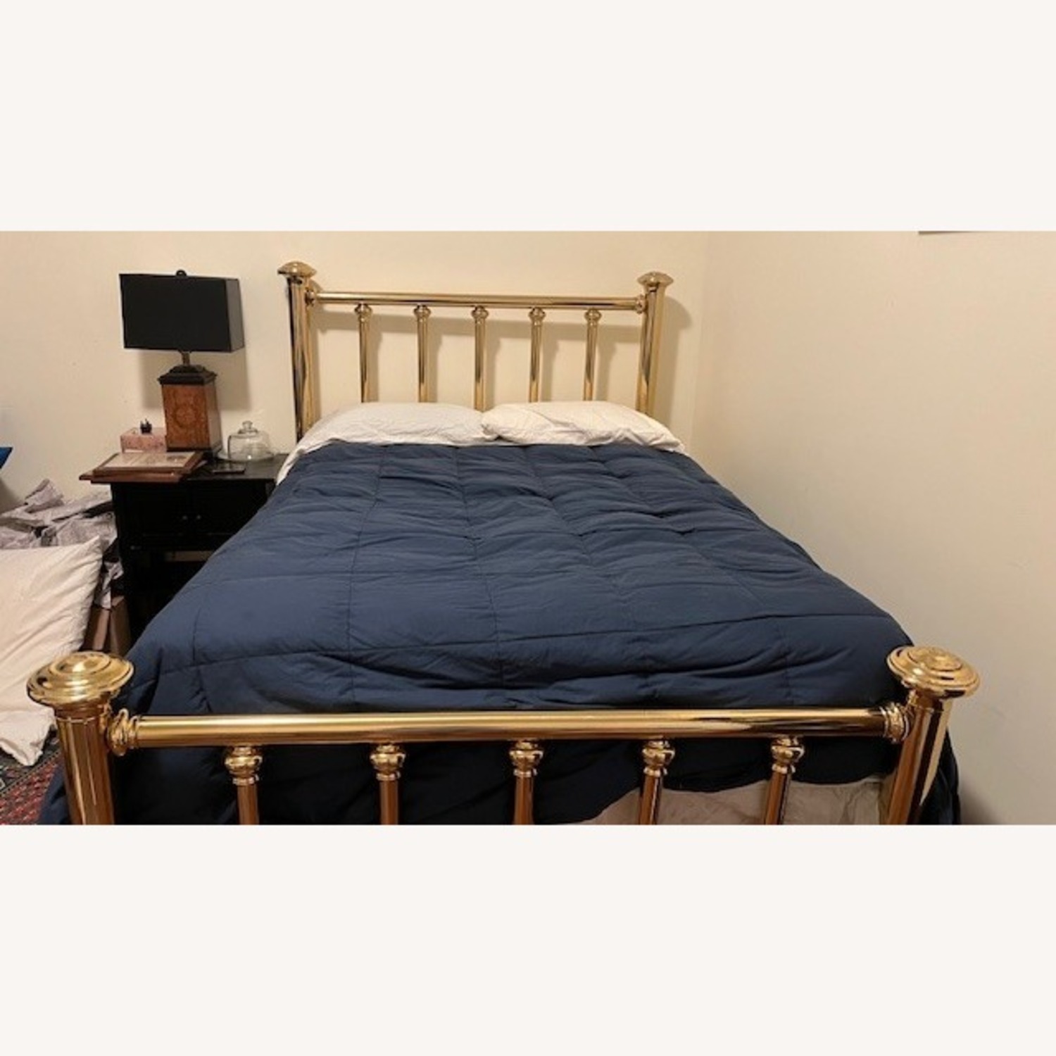 Antique Full Size Brass Bed  - image-1
