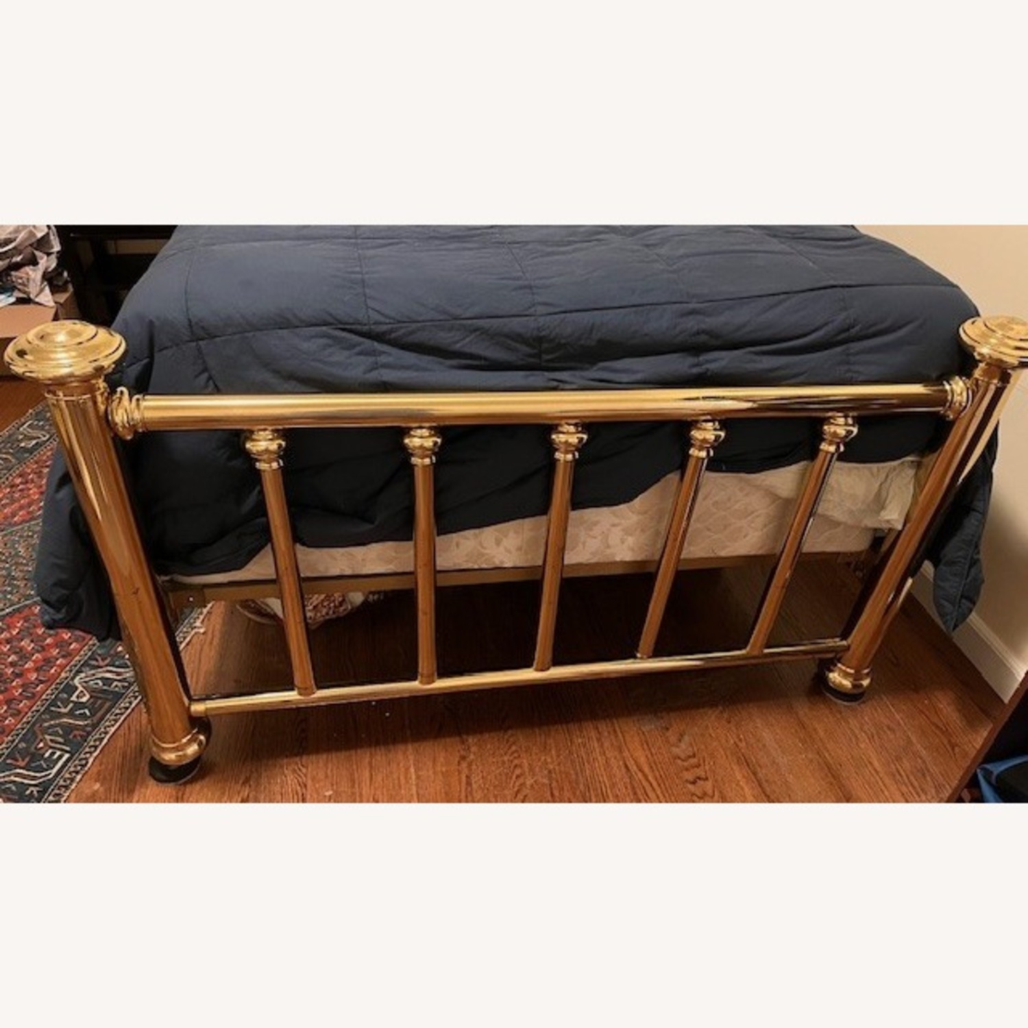 Antique Full Size Brass Bed  - image-2
