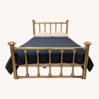 Antique Full Size Brass Bed 