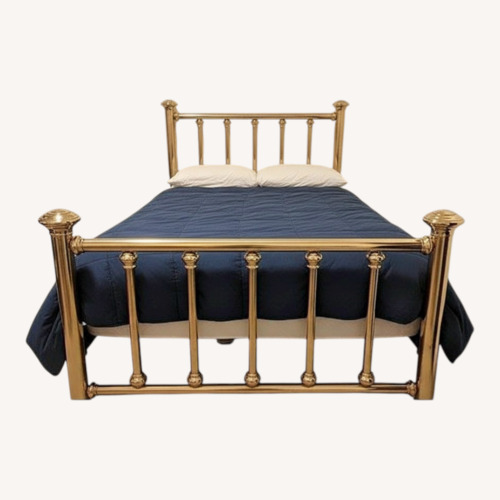 Used Antique Full Size Brass Bed  for sale on AptDeco