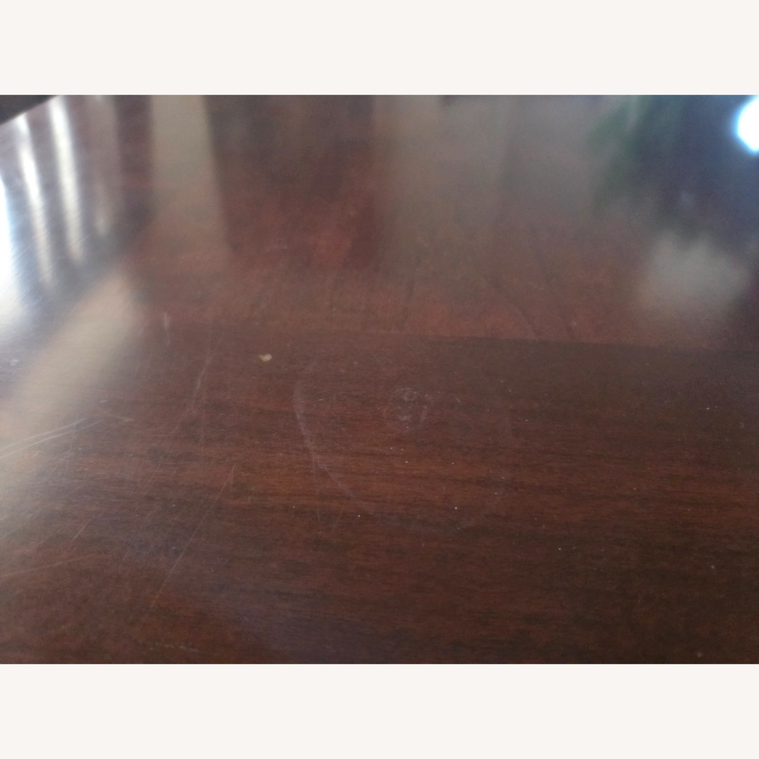 Dark Brown Wood Dining Set - image-4