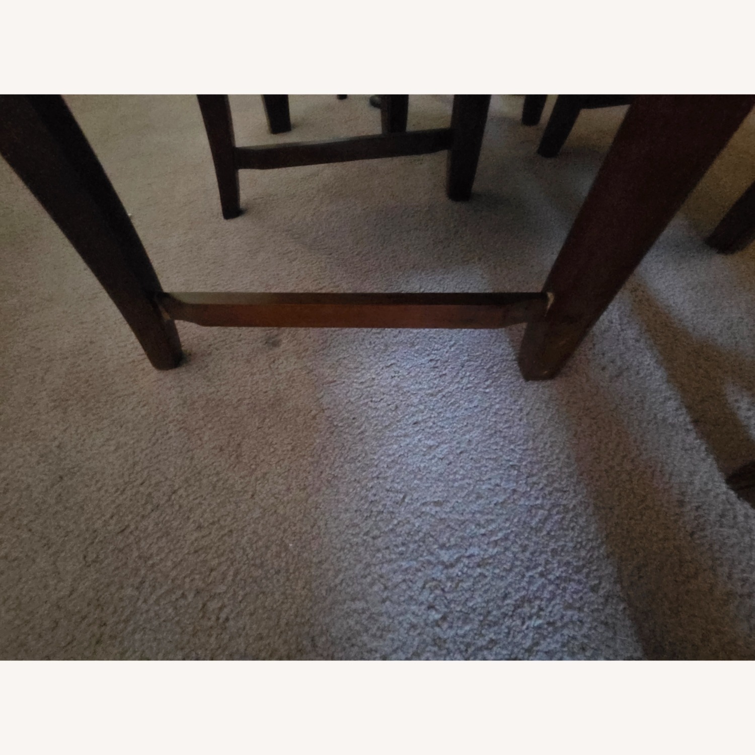 Dark Brown Wood Dining Set - image-5