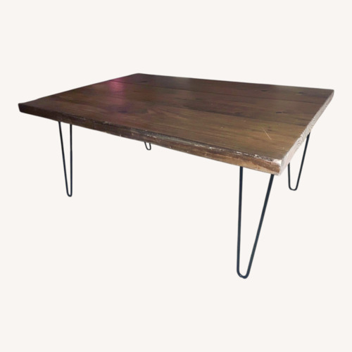 Used Vintage/Antique Dark Brown Wood Coffee Table for sale on AptDeco