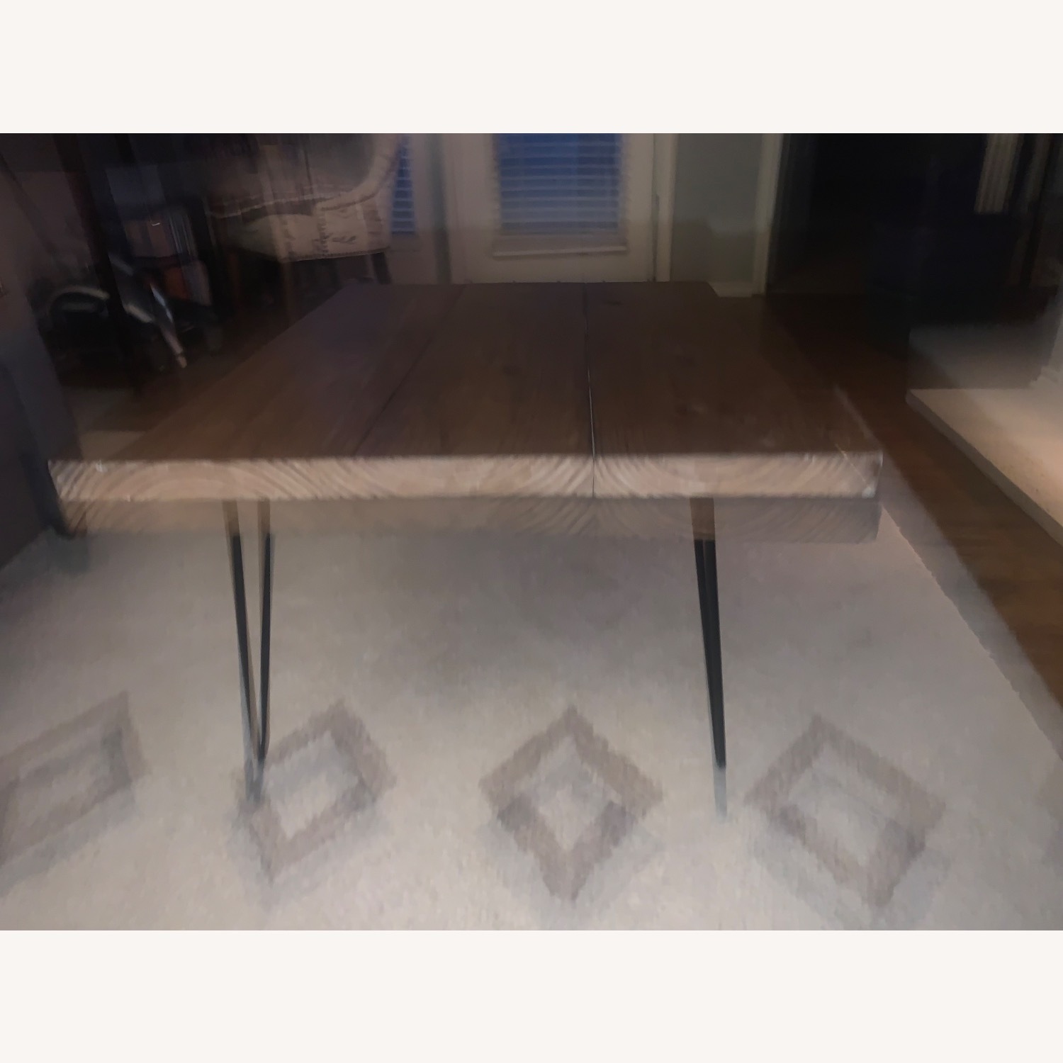 Vintage/Antique Dark Brown Wood Coffee Table - image-3