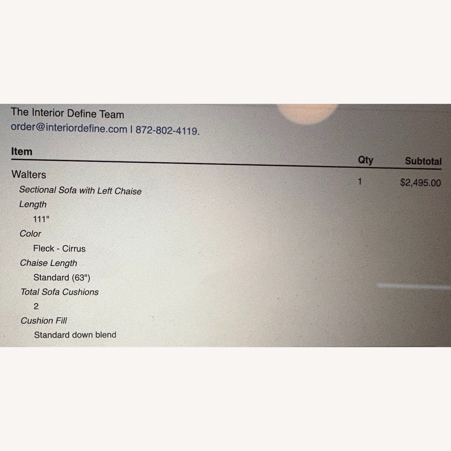 Interior Define Walters Sectional Sofa - image-4