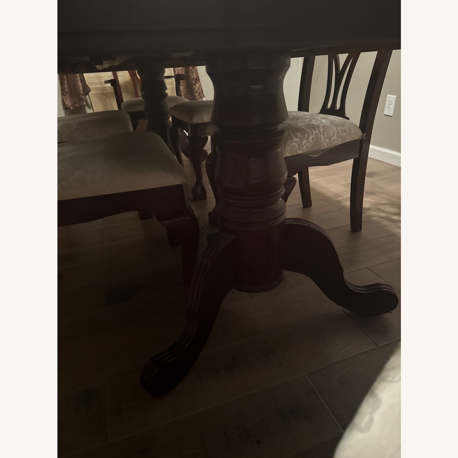 Cherry Wood Table Dining Room Set - image-6