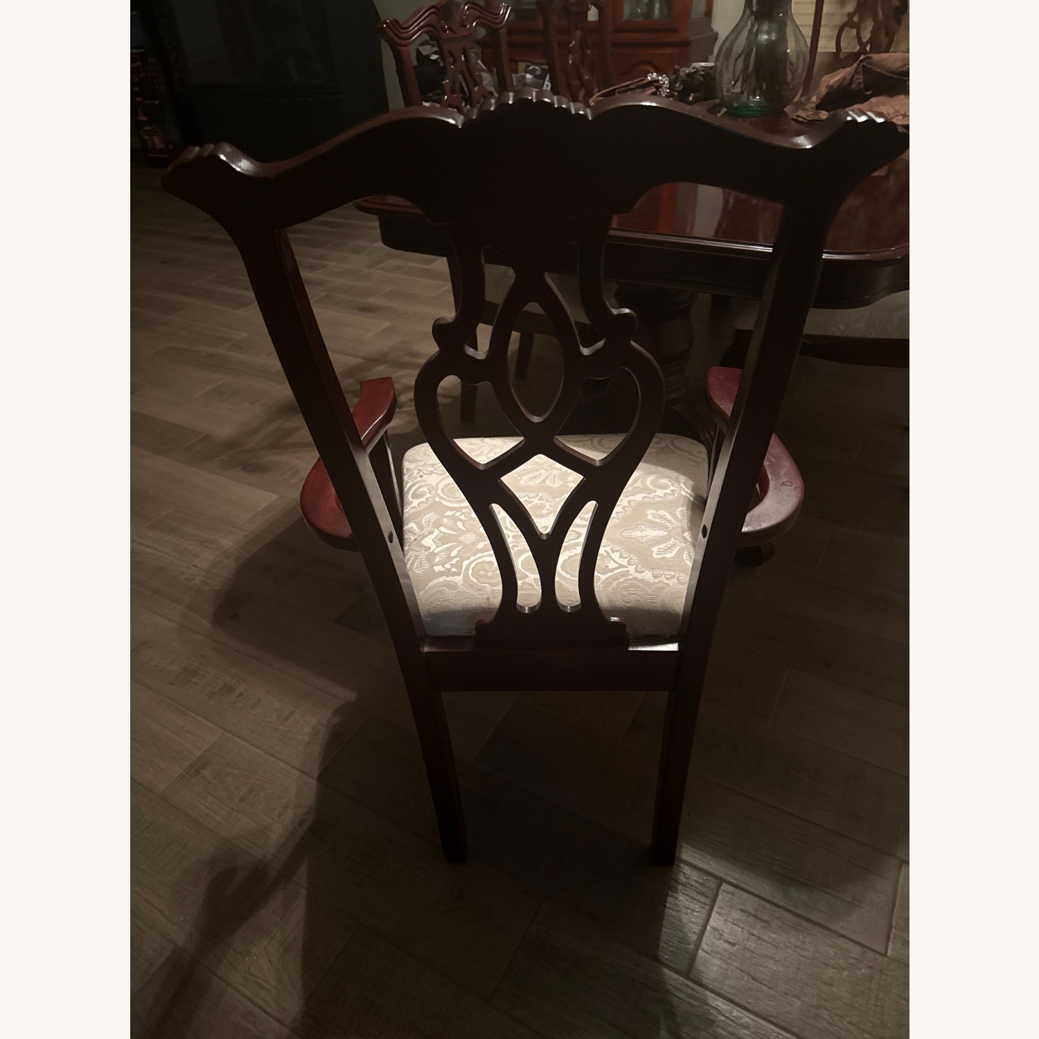 Cherry Wood Table Dining Room Set - image-7