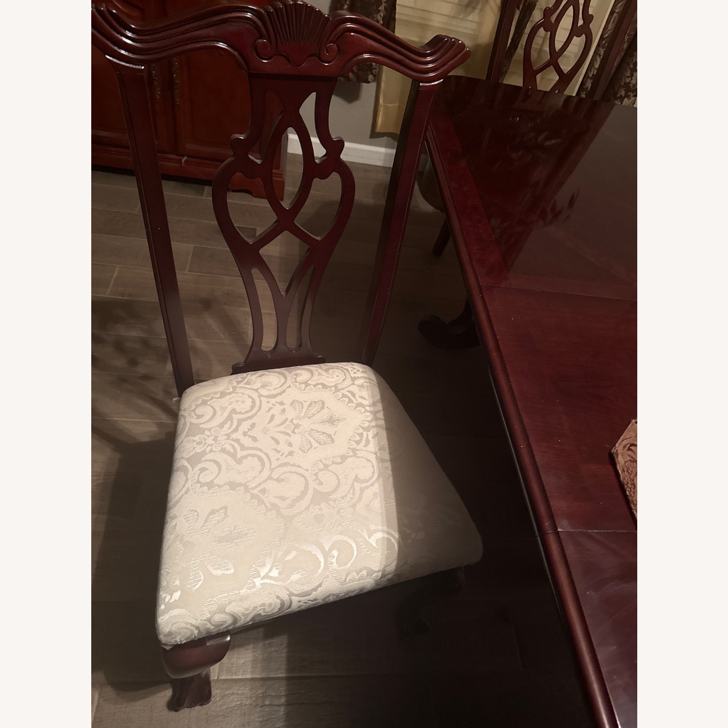 Cherry Wood Table Dining Room Set - image-4