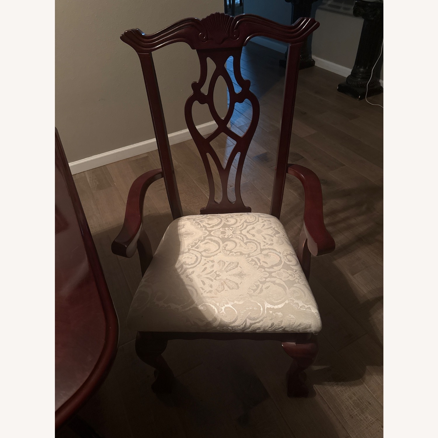 Cherry Wood Table Dining Room Set - image-5