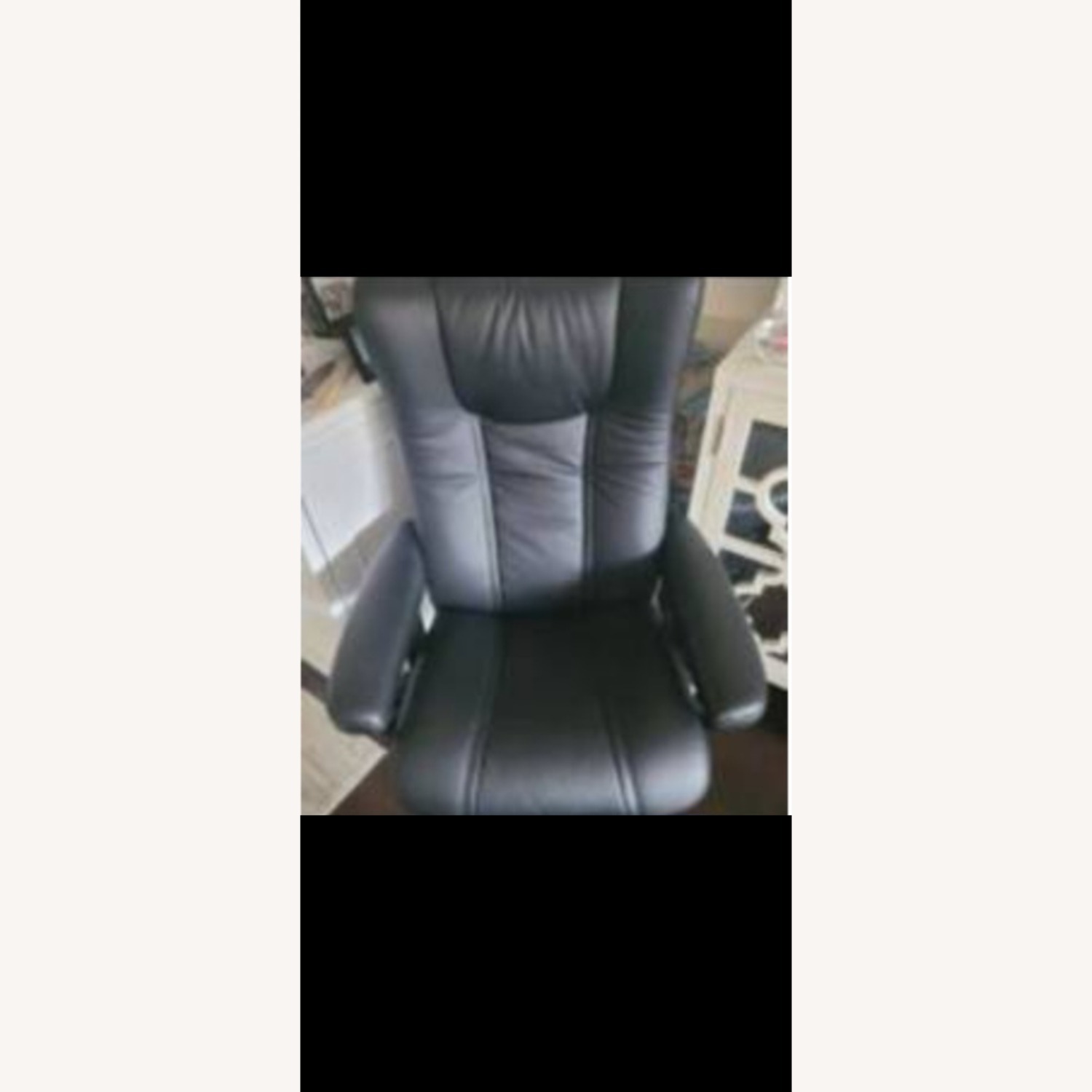 Stressless Black Leather Recliner - image-3