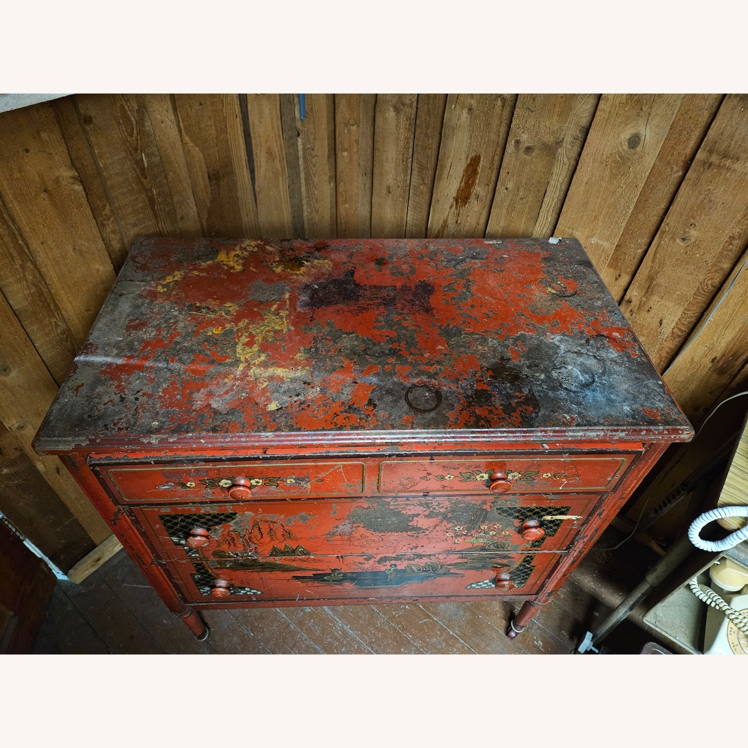 Red Metal Dresser - image-3