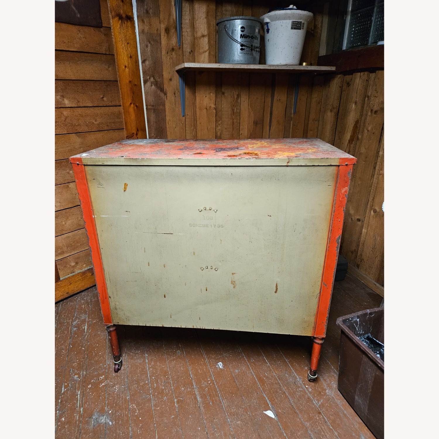 Red Metal Dresser - image-6
