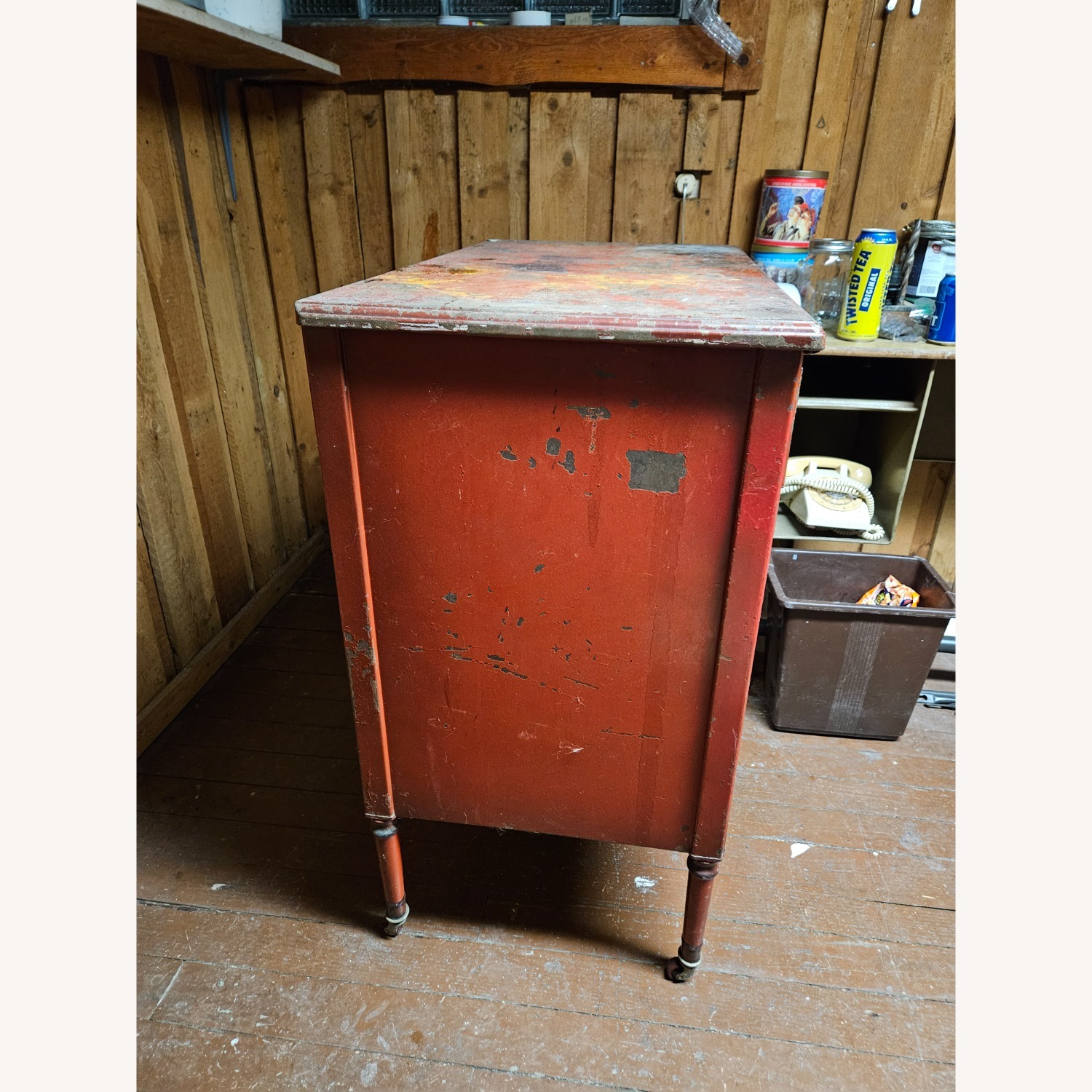 Red Metal Dresser - image-4