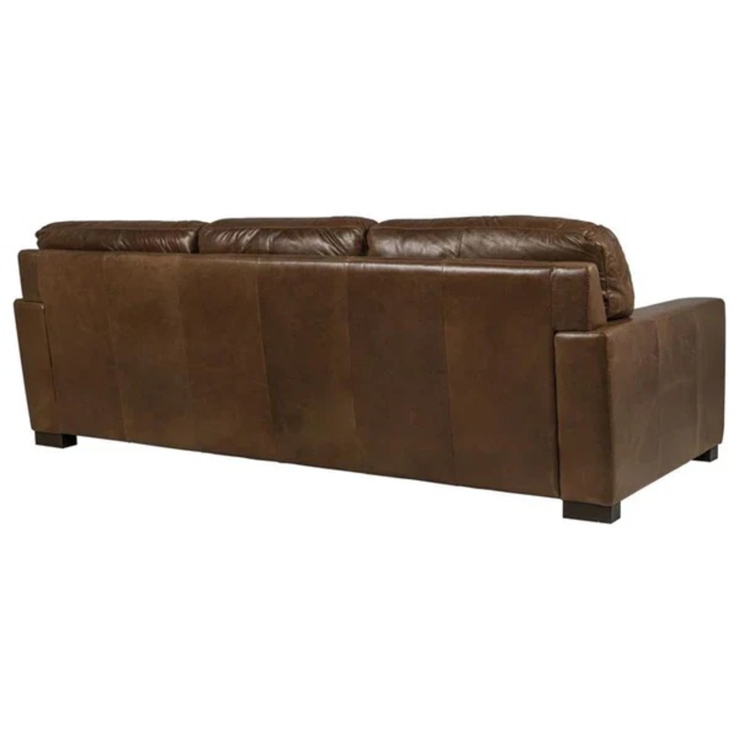 Dark Brown Italian Leather 3+ Seater Sofa - image-5