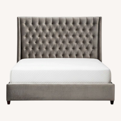 Used Luxury Tufted Queen Bed for sale on AptDeco