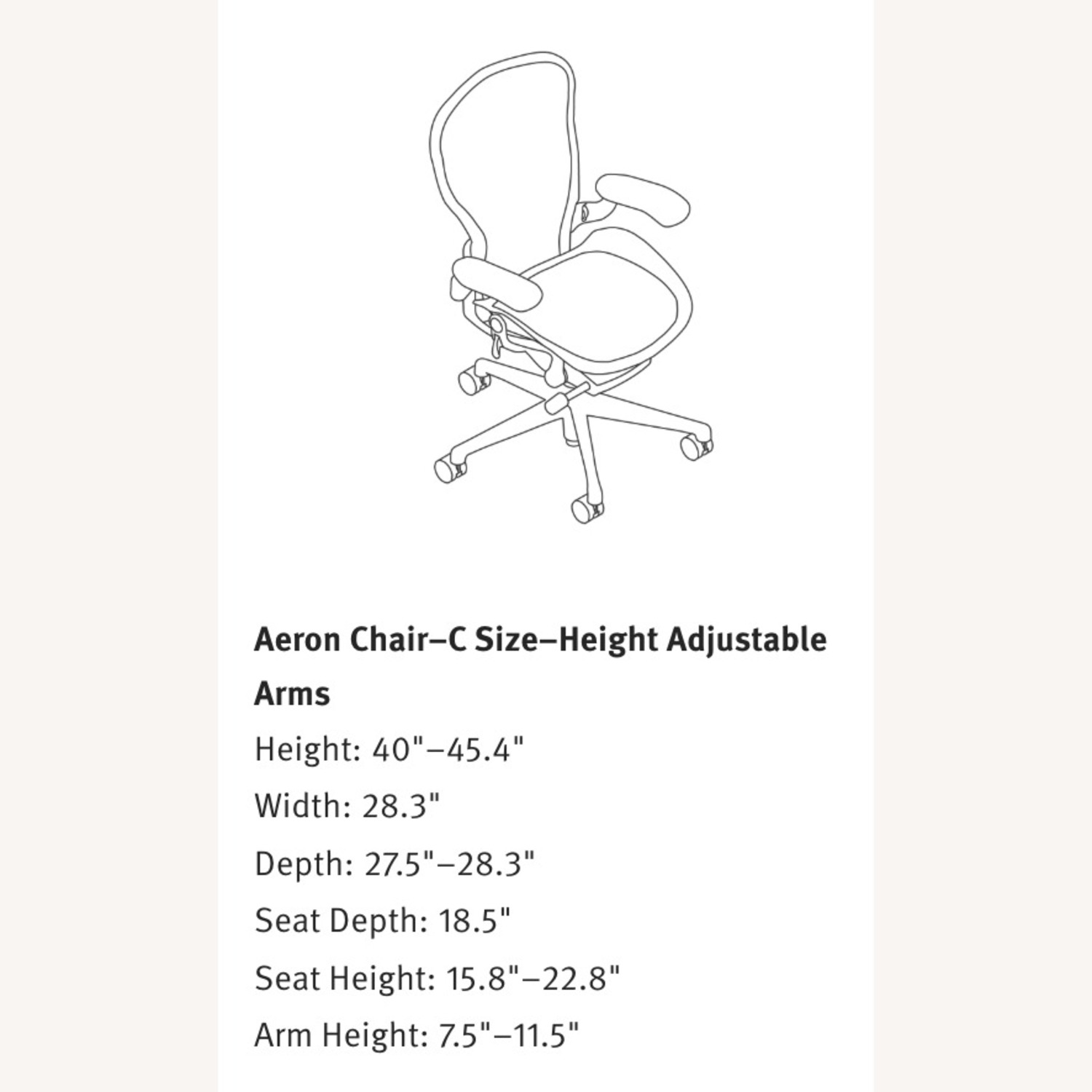 Herman Miller Aeron Office Chair (Size B) - image-3