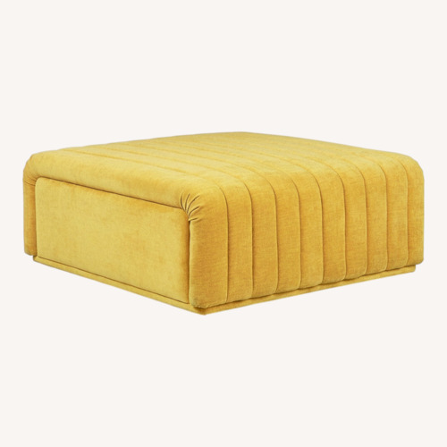 Used Article Sefto Yellow Ottoman for sale on AptDeco