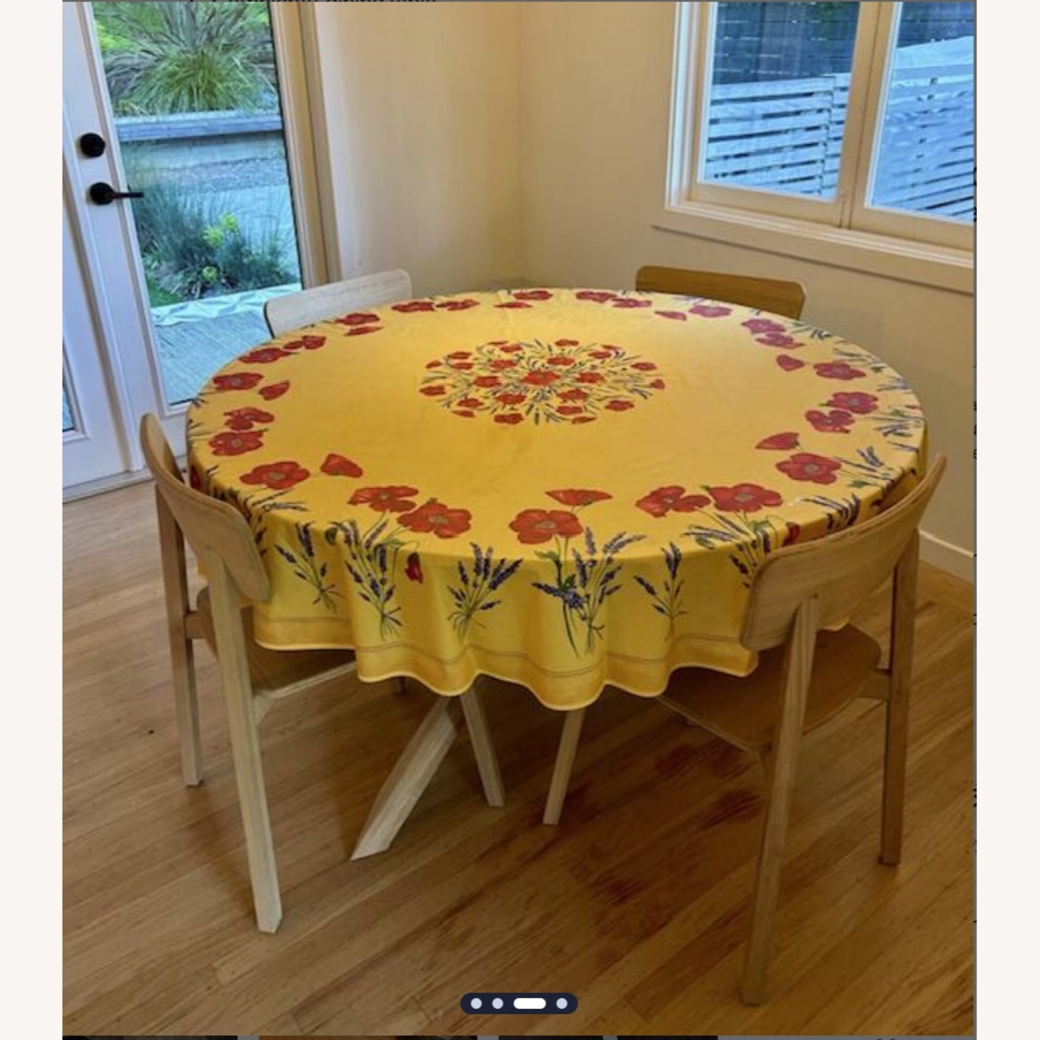 Ethnicraft Oak Dining Table + 4 Chairs - image-3