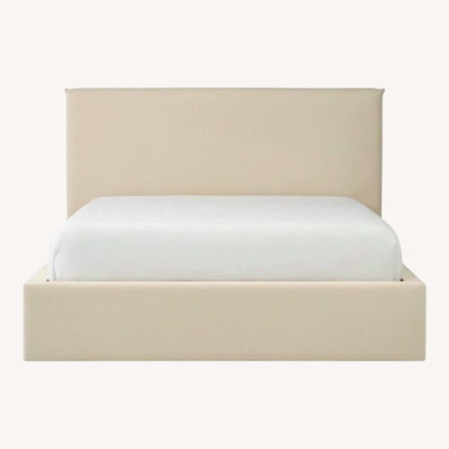 Used West Elm Freya Flange Storage Bed for sale on AptDeco