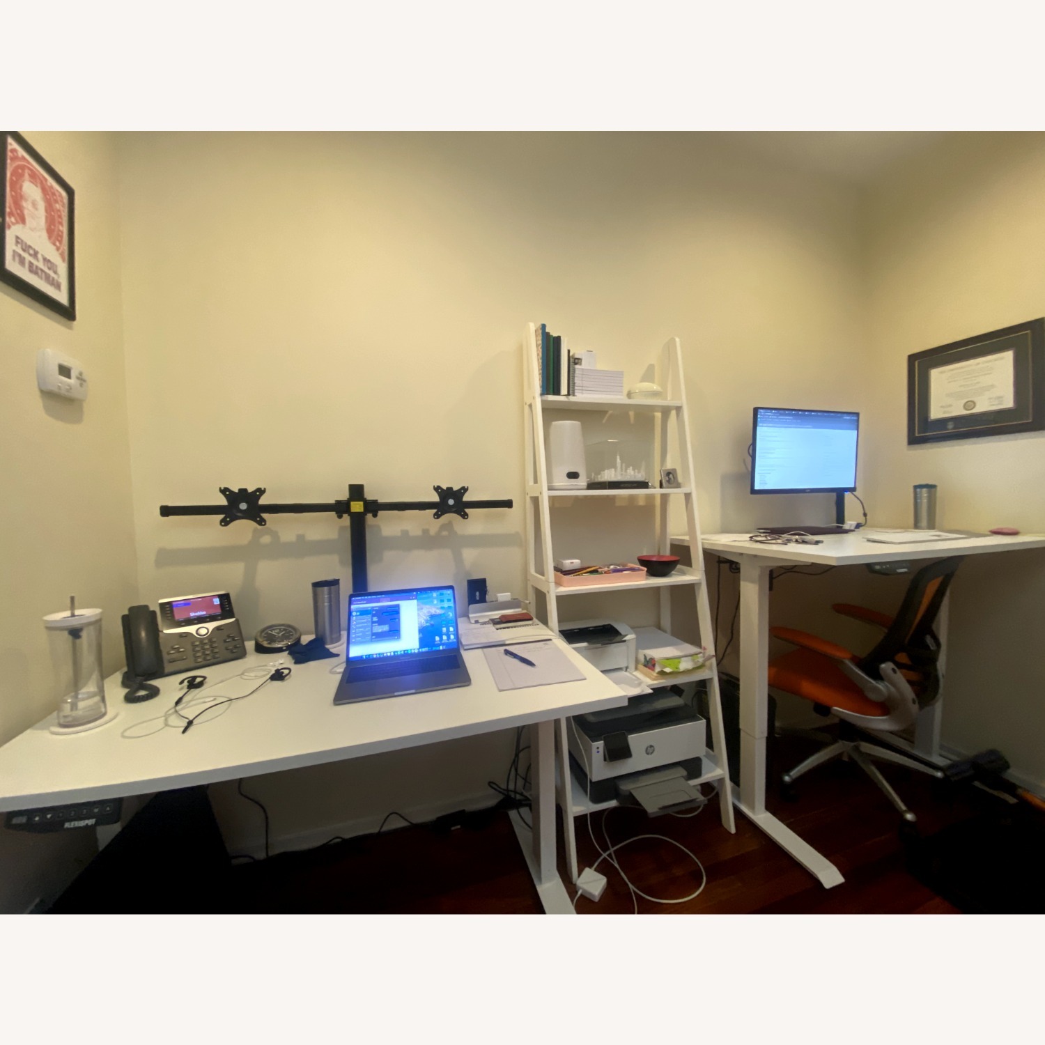 Flexispot White Electric Standing Desk - image-2