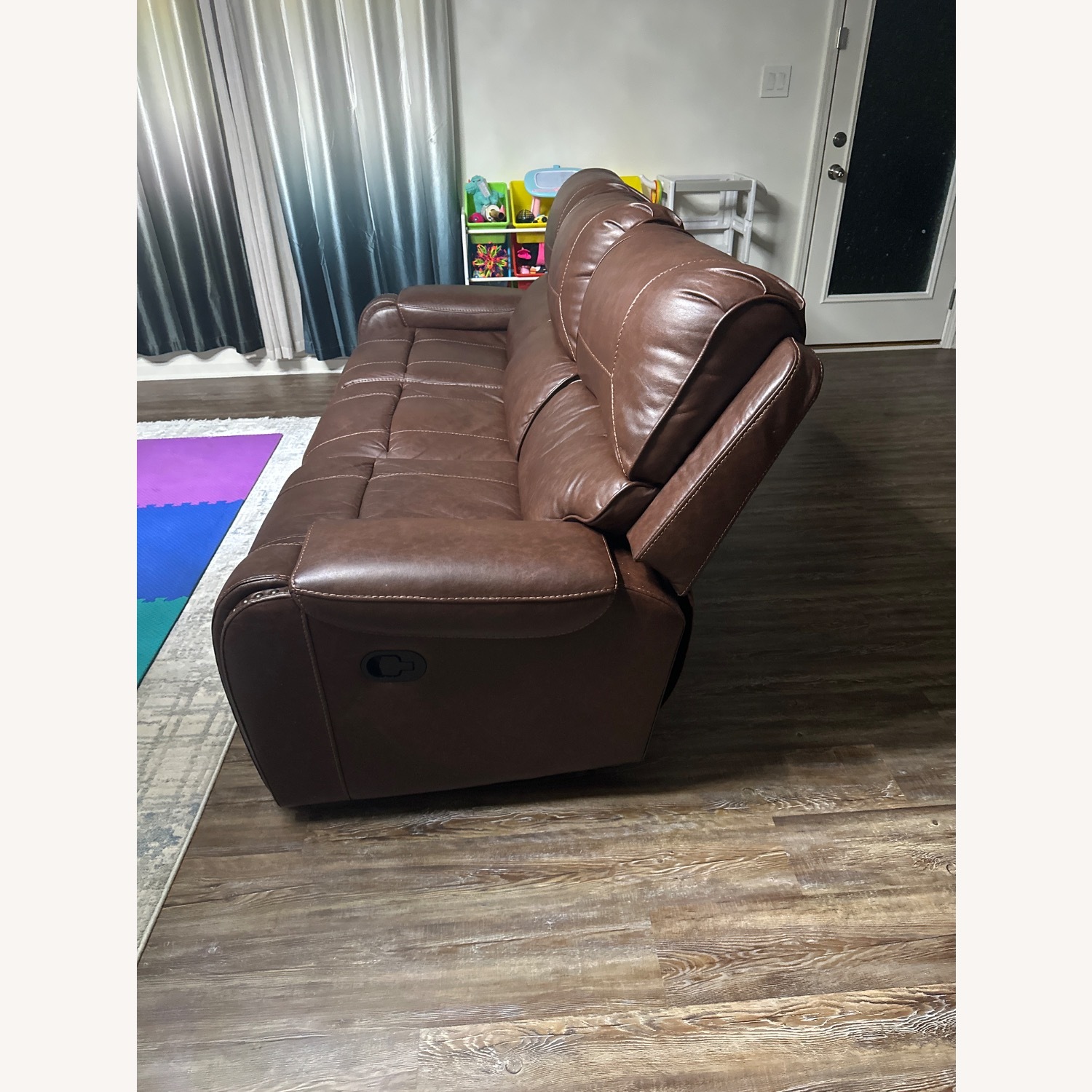 Dark Brown 3+ Seater Sofa - image-3