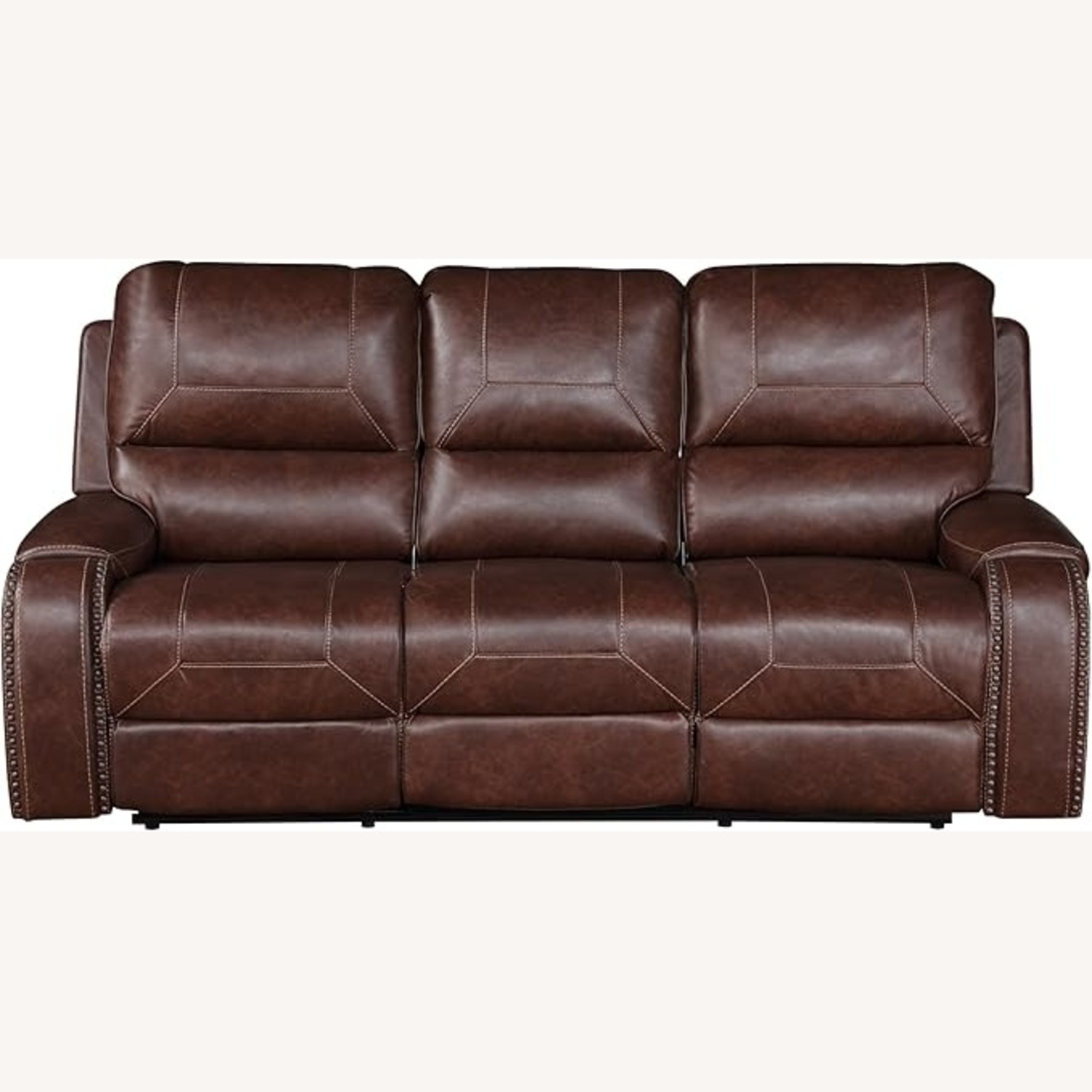 Dark Brown 3+ Seater Sofa - image-5