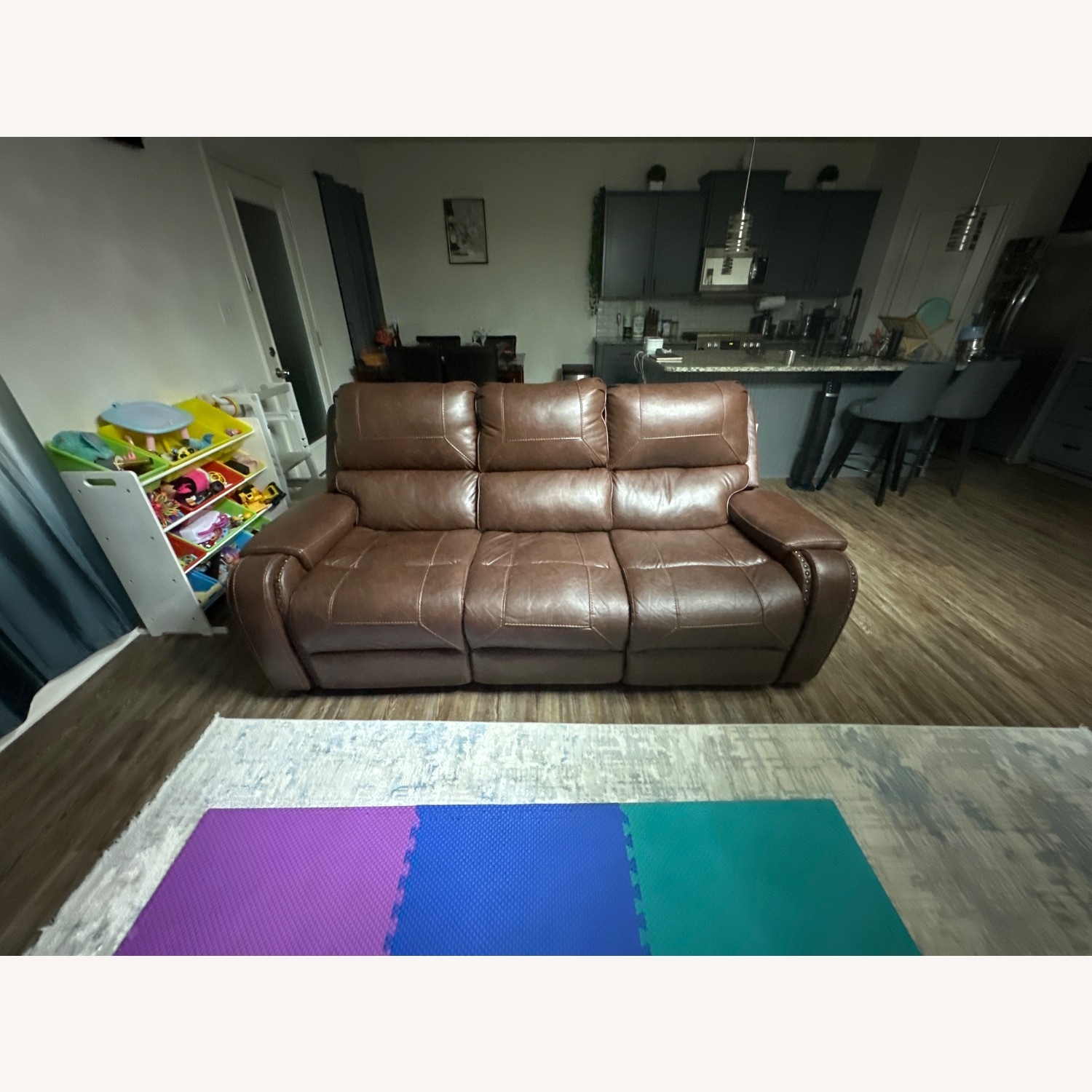 Dark Brown 3+ Seater Sofa - image-2