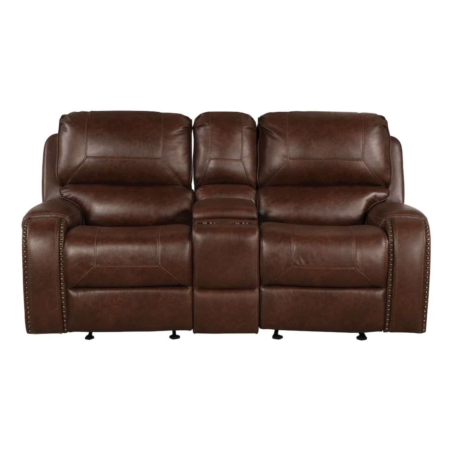 Dark Brown Loveseat - image-5
