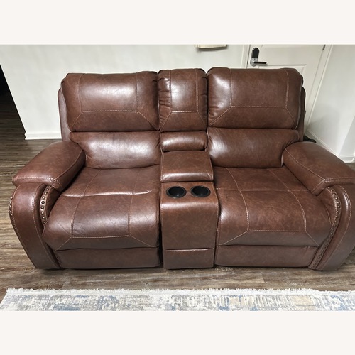 Used Dark Brown Loveseat for sale on AptDeco