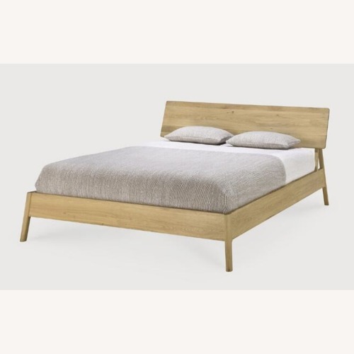 Used Ethnicraft Oak Queen Bed Frame for sale on AptDeco