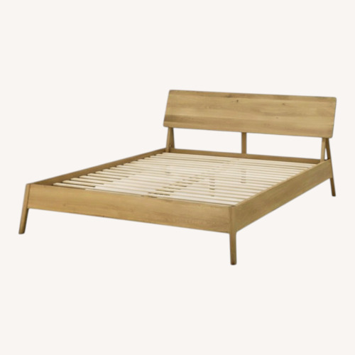Used Ethnicraft Oak Queen Bed Frame for sale on AptDeco