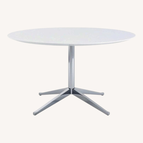 Used Knoll Florence White Dining Table for sale on AptDeco