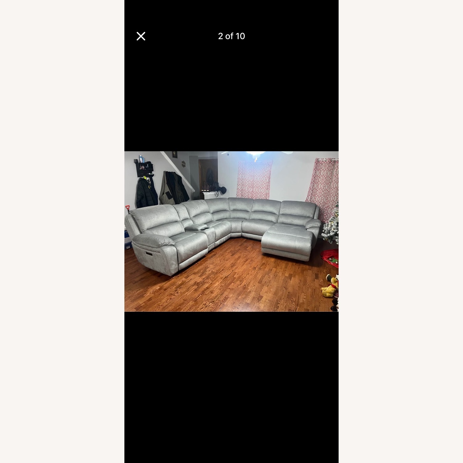 Raymour & Flanigan Marley Light Gray 3+ Piece Sectional - image-2