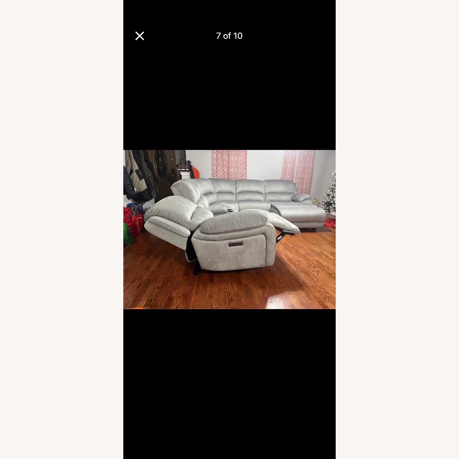 Raymour & Flanigan Marley Light Gray 3+ Piece Sectional - image-3