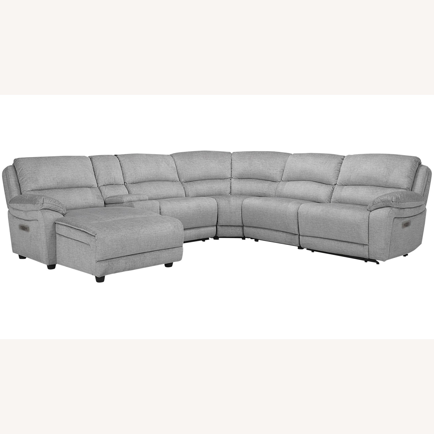 Raymour & Flanigan Marley Light Gray 3+ Piece Sectional - image-11
