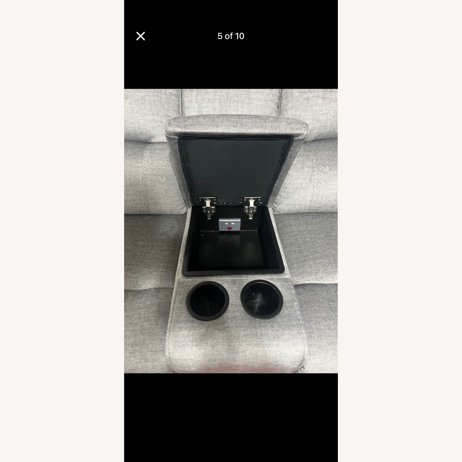 Raymour & Flanigan Marley Light Gray 3+ Piece Sectional - image-4