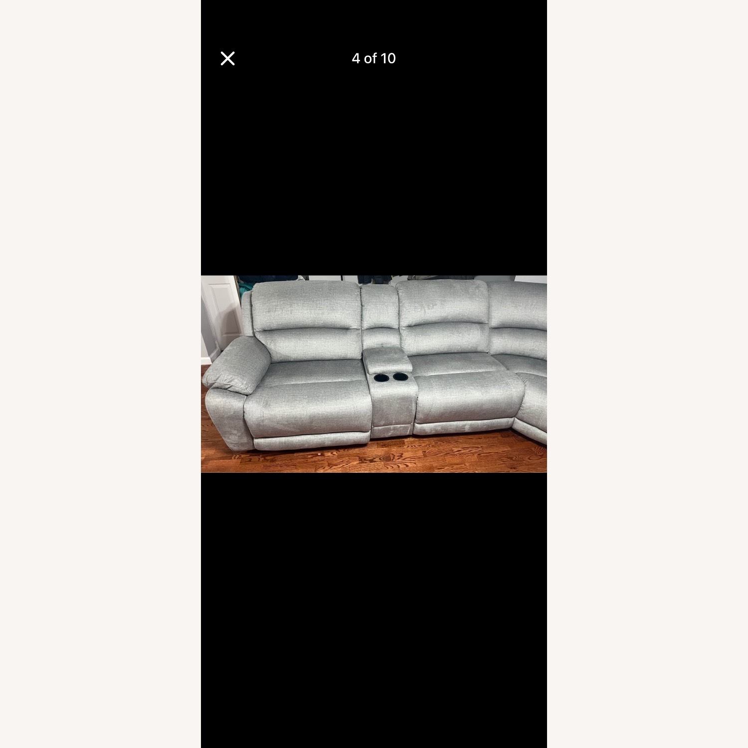 Raymour & Flanigan Marley Light Gray 3+ Piece Sectional - image-5