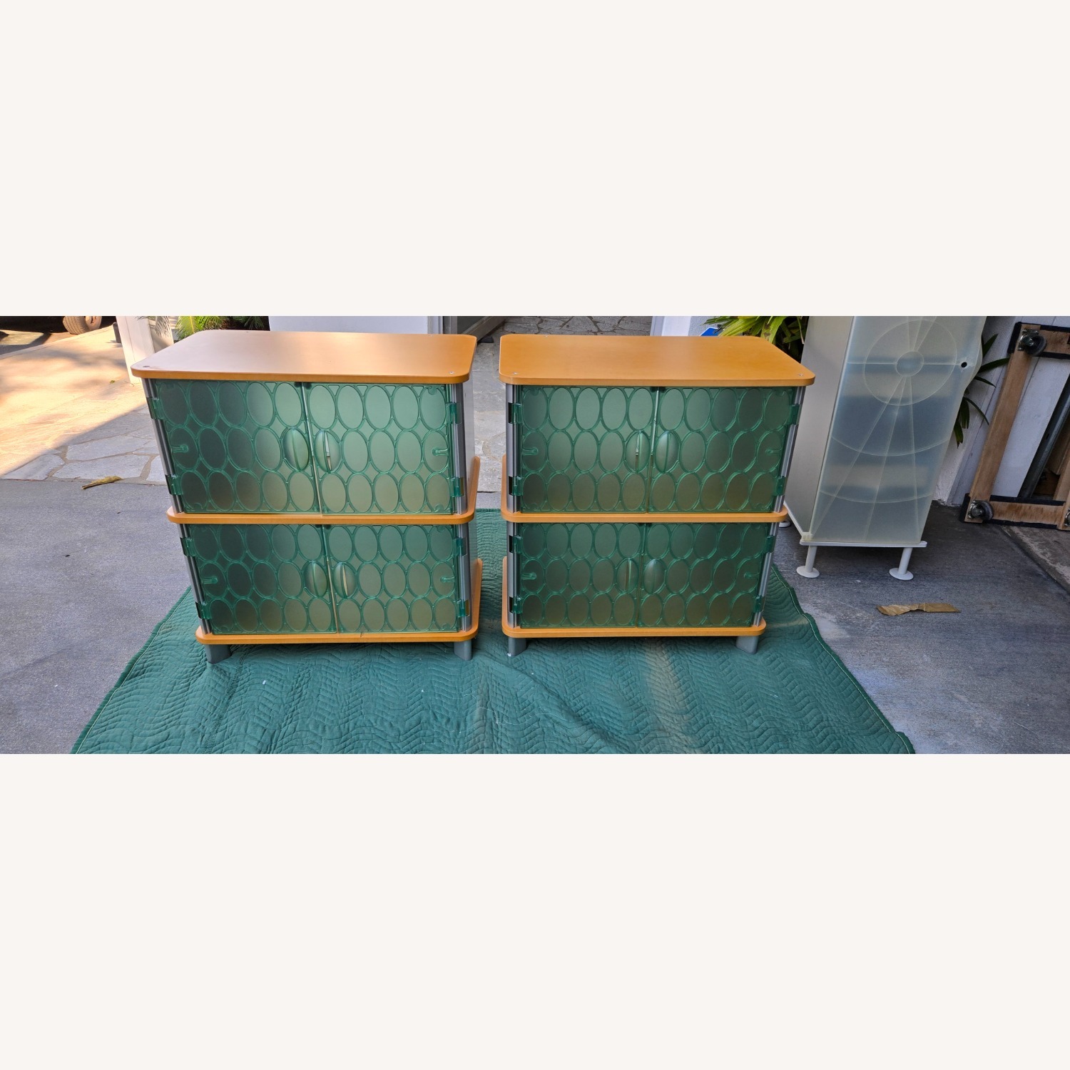 Herman Miller Red Green Wood Dresser - image-1