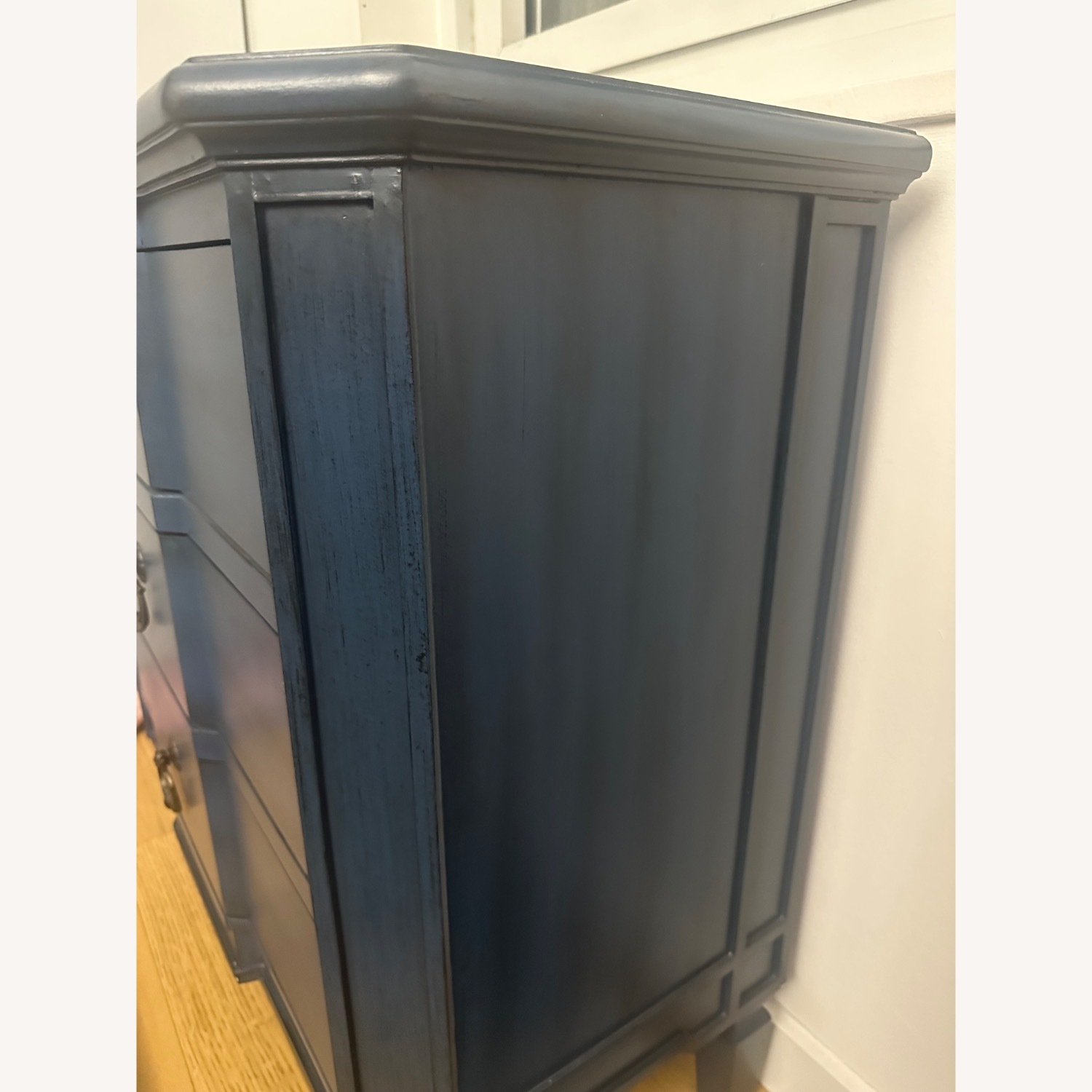 Raymour & Flanigan Blue Chest - image-3