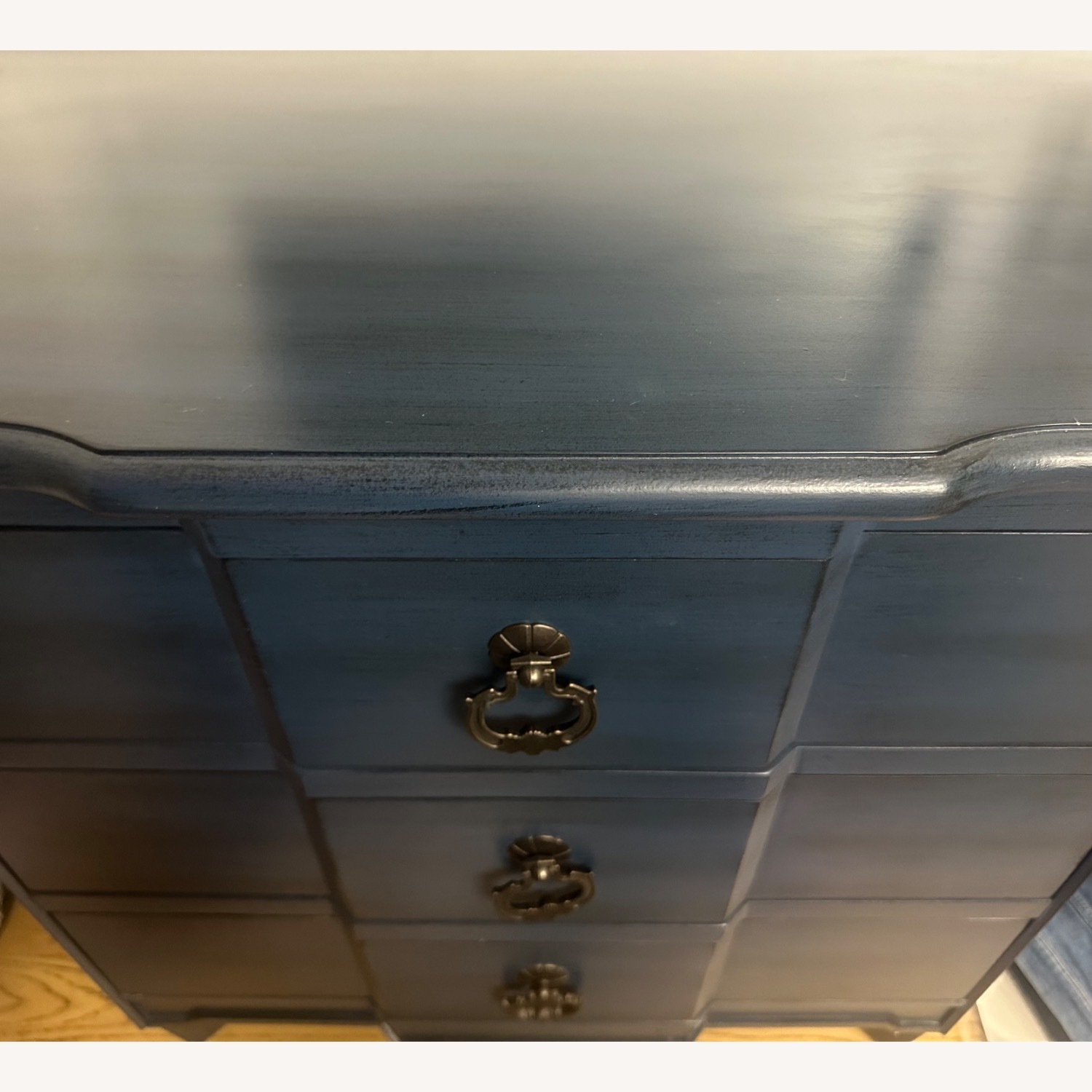 Raymour & Flanigan Blue Chest - image-2