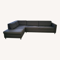 Jennifer Convertibles Blue Fabric Sleeper Sofa