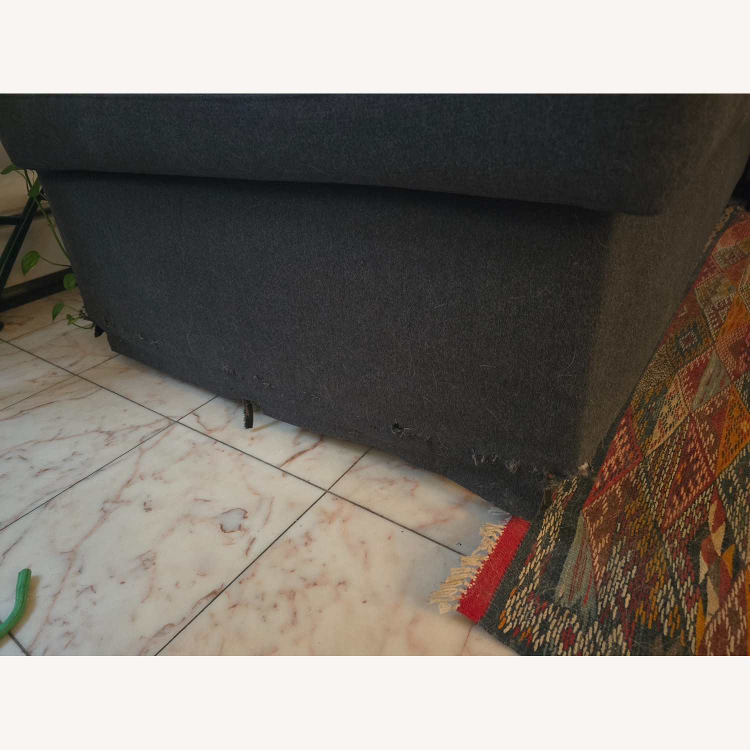 Jennifer Convertibles Blue Fabric Sleeper Sofa - image-4