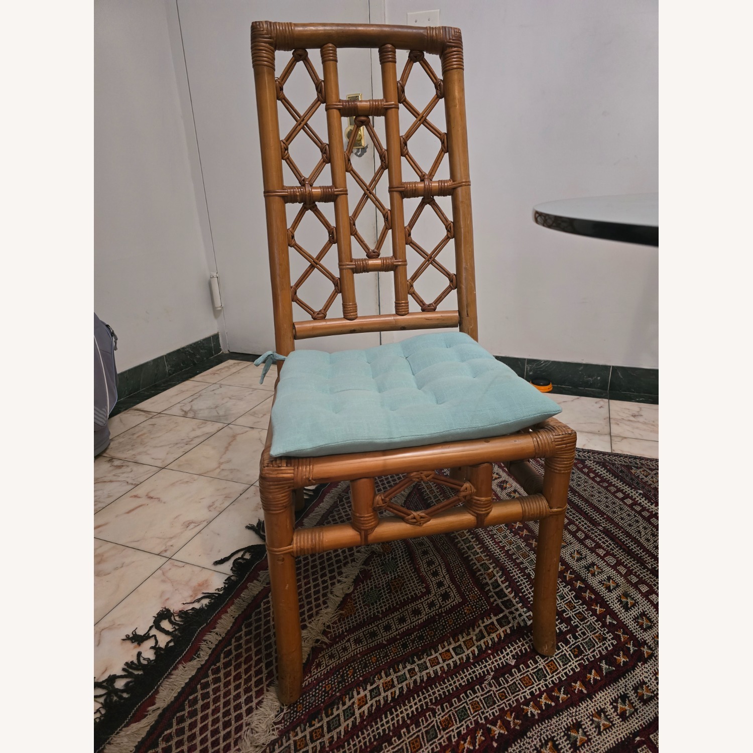 Antique Natural Wood Dining Set - image-2