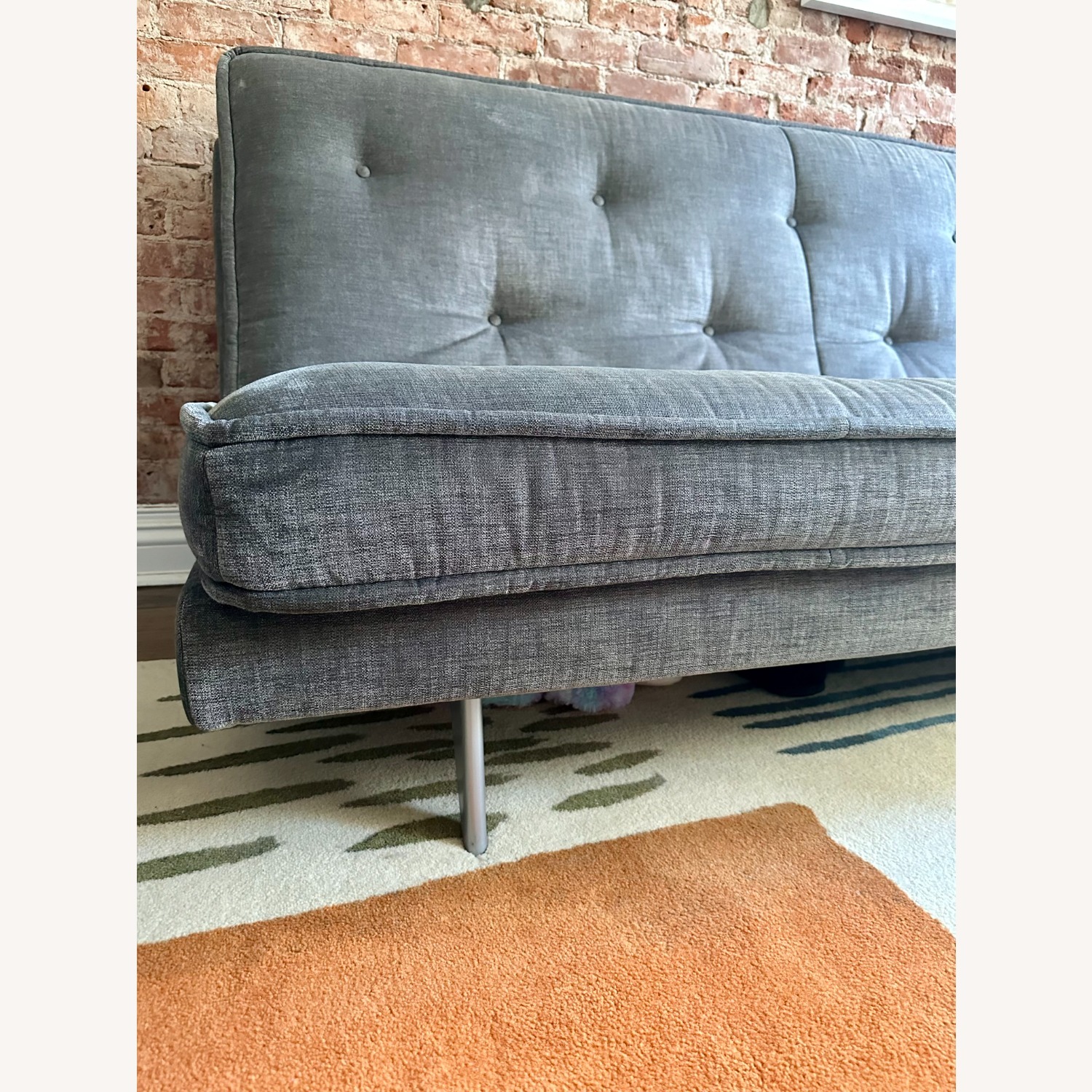 Ligne Roset Dark Gray Fabric Sleeper Sofa - image-7