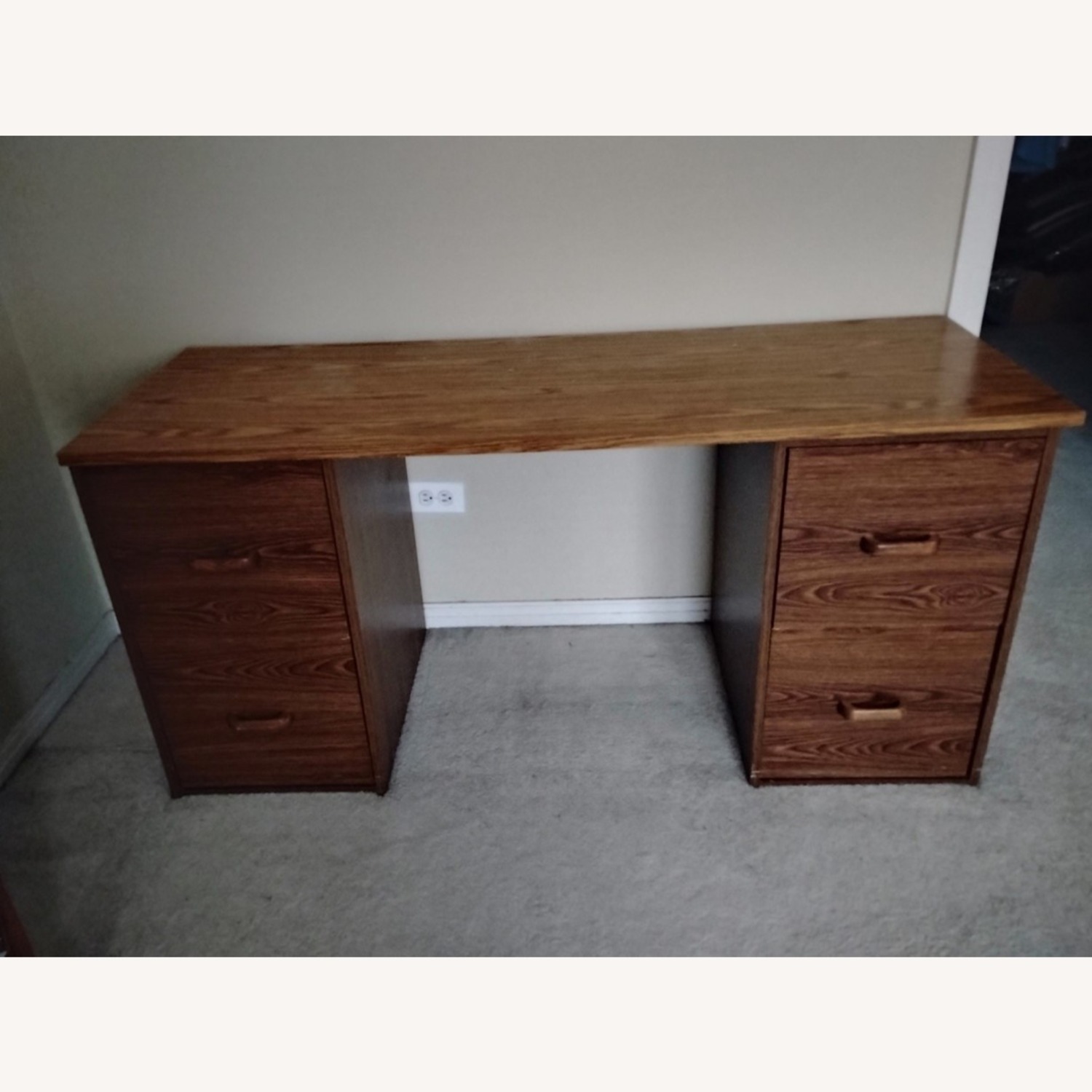 Light Brown Wood Chest - image-7