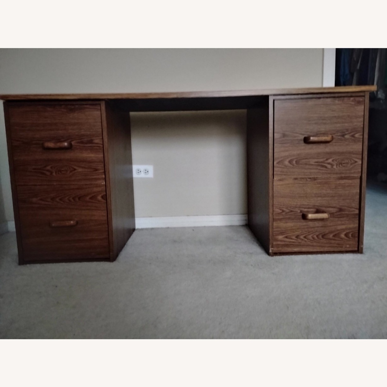 Light Brown Wood Chest - image-6