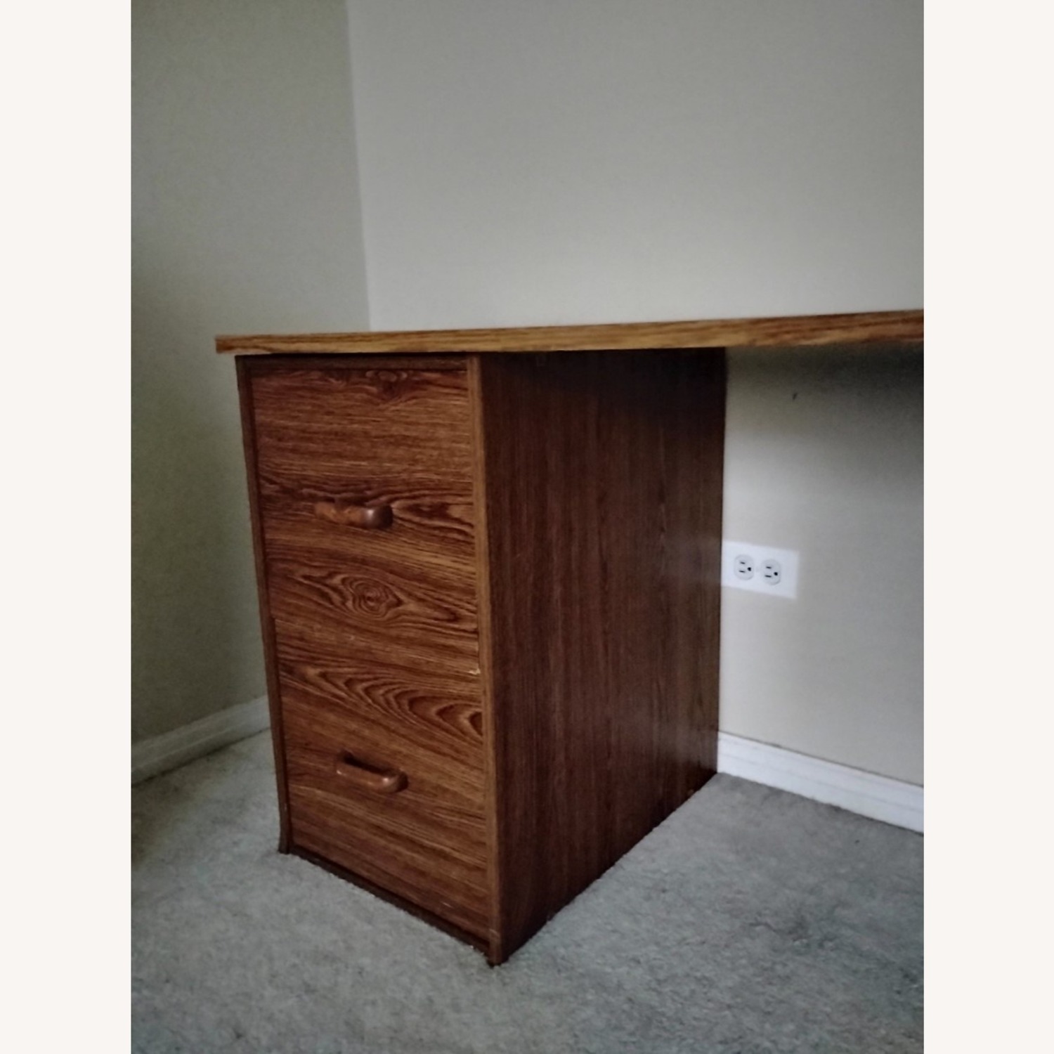Light Brown Wood Chest - image-2