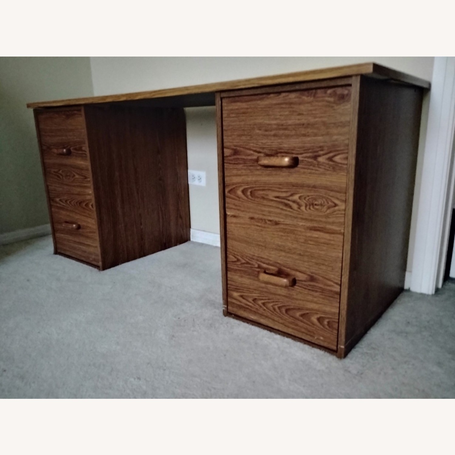 Light Brown Wood Chest - image-9