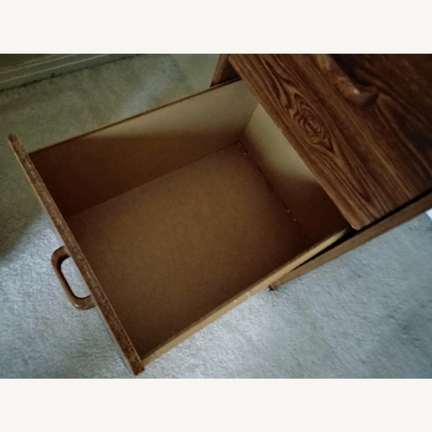 Light Brown Wood Chest - image-5